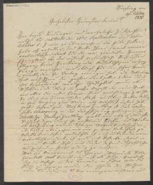 Brief an B. Schott's Söhne : 29.10.1836