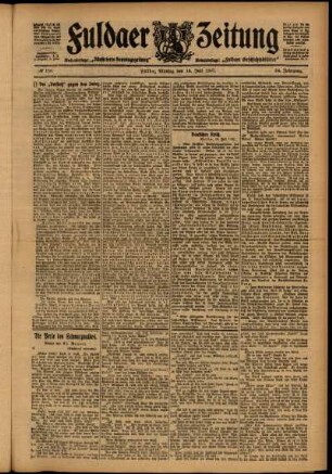 Ausgabe vom Montag, den 15. Juli 1907.