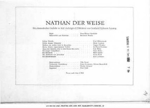 Nathan der Weise