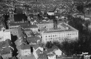 Residenzschloss Dessau : Blickrichtung Nordosten zur Altstadt