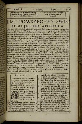 List Powszechny Swietego Jákubá Apostola