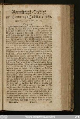 [No. 26.] Vormittags-Predigt am Sonntage Jubilate 1762. Evang. Joh. 16, 16 - 23.