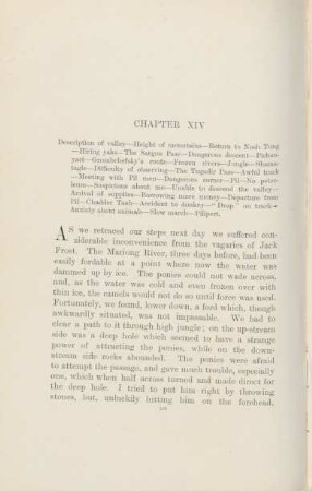 Chapter XIV. Description of valley ...