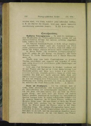 Correspondenz