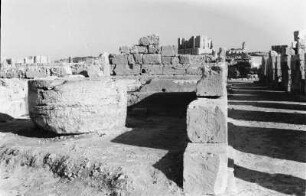 Römische Ruinen in Sabratha : Blick über die Ruinen