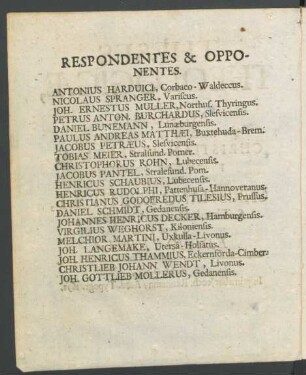 Respondentes & Opponentes