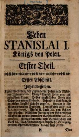 Leben Stanislai I.