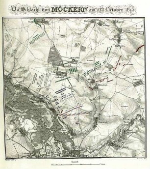 WHK 33 Krieg mit Frankreich 1792-1805: Plan der Schlacht von Möckern, 16. Oktober 1813