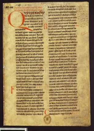 [Lectionarium officii] : Cod. theol. 1061