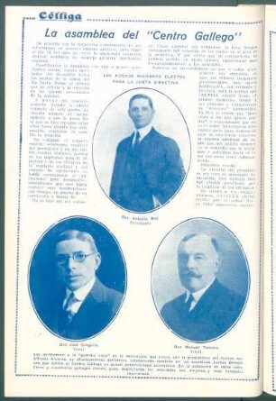 La asamblea del "Centro Gallego"