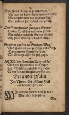 Der ander Psalm.