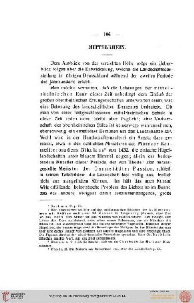 Dritter Teil: Der Sieg des neuen Sehens (1430-1460), Mittelrhein