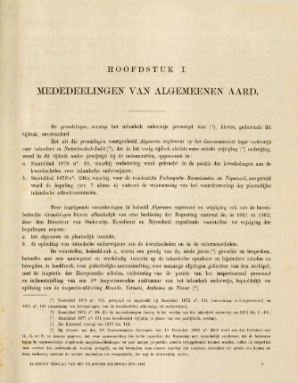 Hoofdstuk I. Mededeelingen van algemeenen aard.