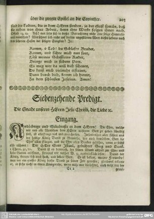 Siebenzehende Predigt