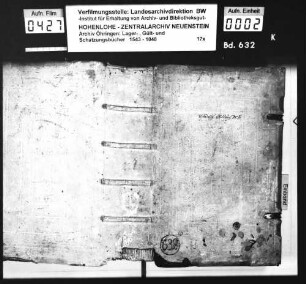 Gültbuch über die Grafschaft Hohenlohe-Neuenstein.
