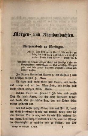 Spiegel der Heiligen : Ein katholisches Lehr-, Gebet- u. Betrachtungsbuch nebst einer Legende der Heiligen