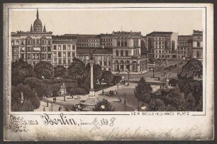 Ansichtskarte „Der Belle-Alliance Platz“