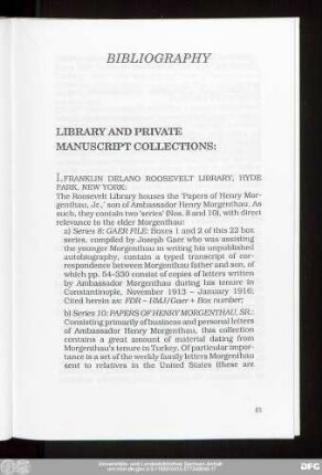 Library And Private Manuscript Collections: