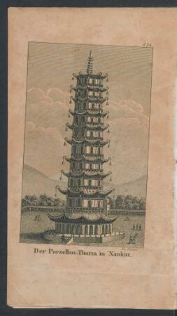 Tafel: Der Porzellan-Thurm in Nankin.