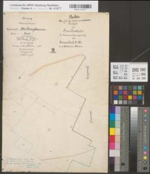 Sassendorf (Bad Sassendorf), Separation Sassendorf, Bl. 14 Brouillonkarte Bettinghausen Flur 9
