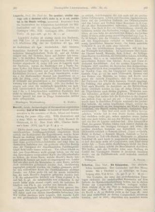 368-374 [Rezension] Schultze, Vict., Die Katakomben. Die altchristlichen Grabstätten. Ihre Geschichte und ihre Monumente