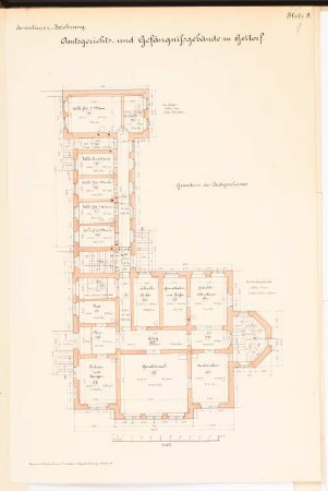 Amtsgericht, Gettorf: Grundriss EG 1:100