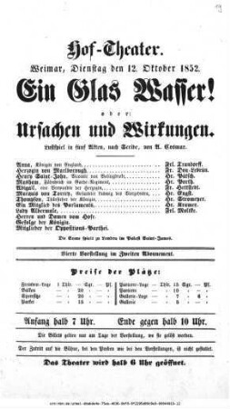 Ein Glas Wasser! oder: Ursachen und Wirkungen