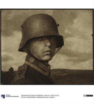 Soldat mit Stahlhelm