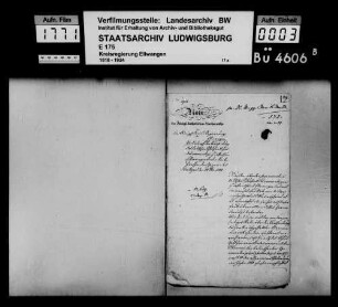 Auflösung und Verteilung des im Jahr 1787 im vormaligen Fürstentum Ellwangen errichteten deutschen Schulfonds in Ellwangen