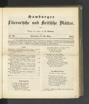 No. 23. 21. März 1855