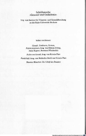Kolonialismus : Kolonialdiskurs und Genozid