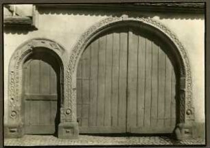 Weinstr. Tor, Schlußstein mit Initial H. D., 1602