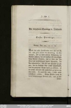 Am vierzehnten Sonntage n. Trinitatis.