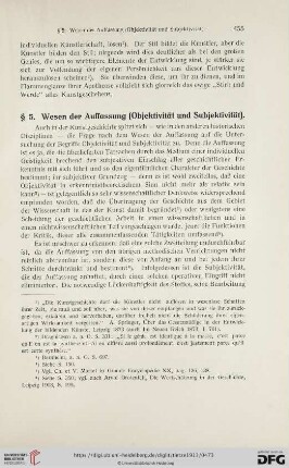 § 5. Wesen der Auffassung [Objektivität und Subjektivität]
