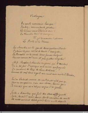 Prologue : Vers 1 - 4