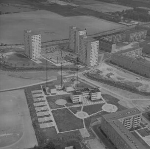 Hochhäuser in Dresden-Leuben : Blickrichtung Osten