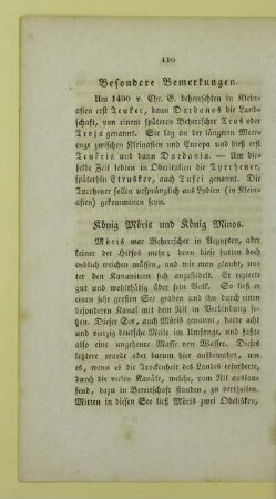 König Möris und König Minos