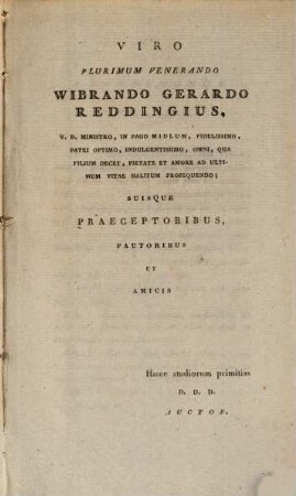 Disquisitio anat.-physiolog. inaug. de nervo optico
