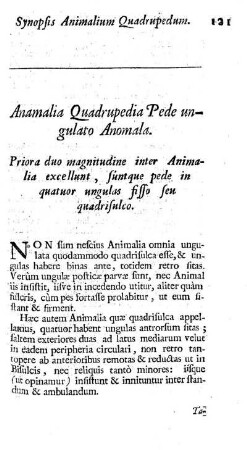 Animalia Quadrupedia pede ungulato Anomala