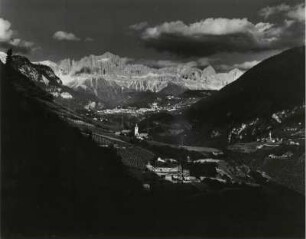 Rosengartenglühen, Blick von St. Magdalena