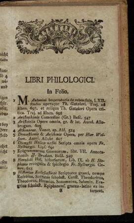 Libri philologici.