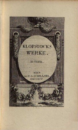 Klopstocks Werke, 2