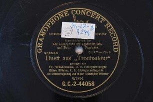 Duett aus "Troubadour" / [G. Verdi]