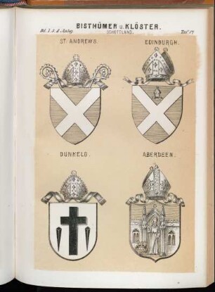 Taf. 14. Schottland. - St: Andrews. - Edinburgh. - Dunkeld. - Aberdeen