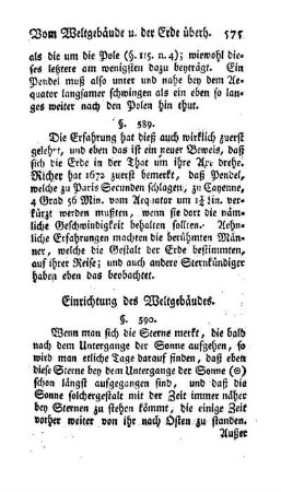 Einrichtung des Weltgebäudes