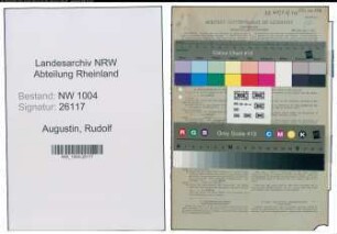 Entnazifizierung Rudolf Augustin , geb. 10.01.1900 (Arbeiter)