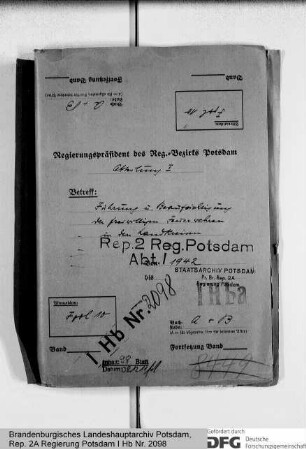 Führung und Beaufsichtigung der freiwilligen Feuerwehren in den Landkreisen