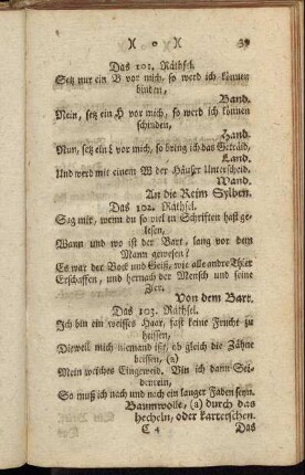 Das 101. Räthsel. - Das 150. Räthsel.