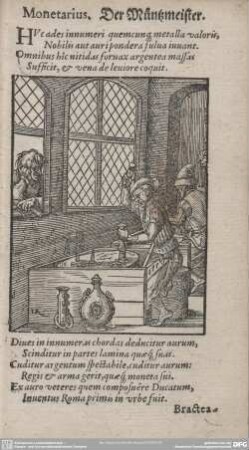 Monetarius. Der Müntzmeister.