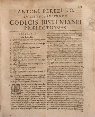 ... In Librvm Secvndvm Codicis Justinianei Praelectiones.